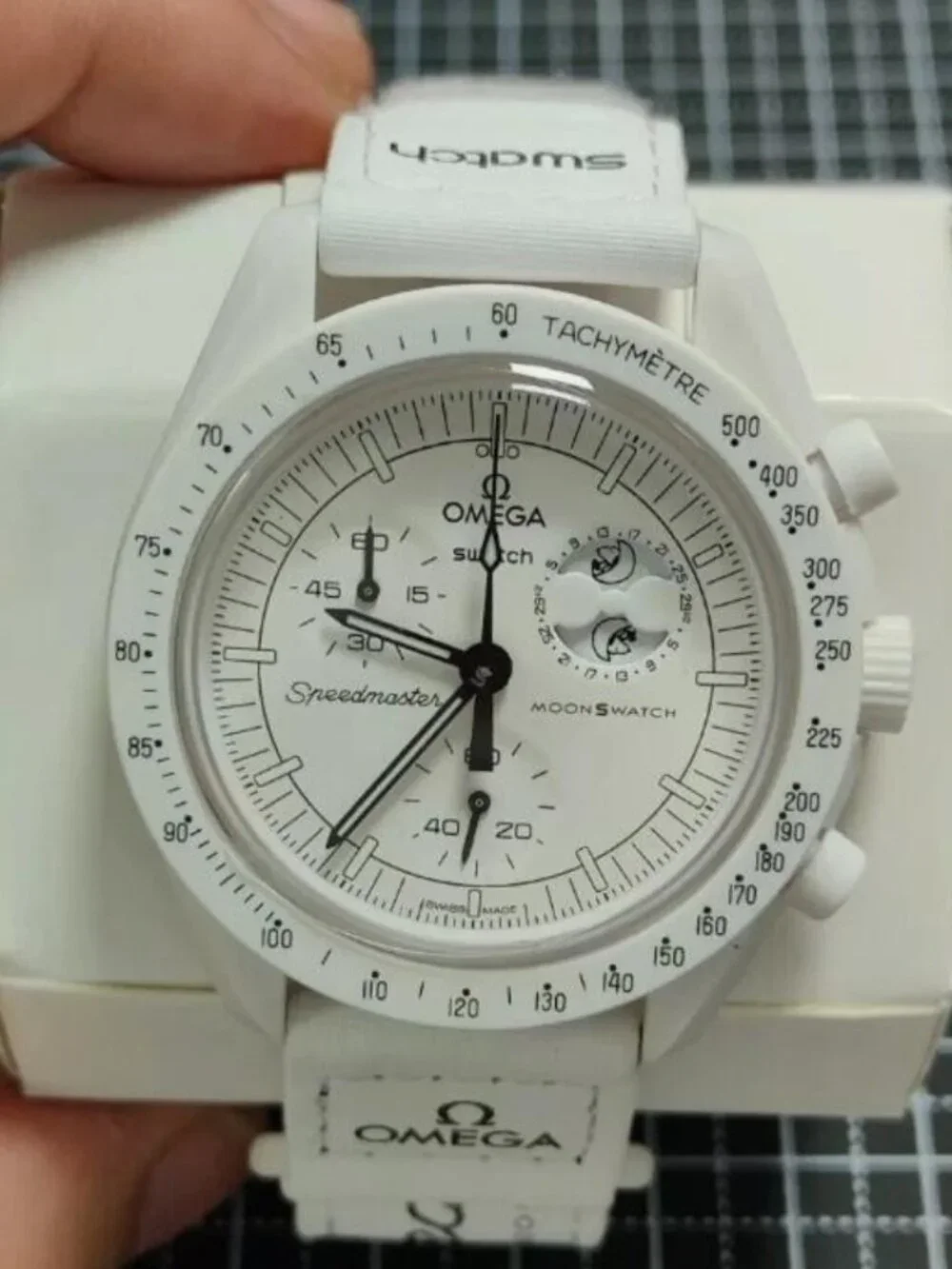 Swatch X Omega Snoopy So33w700 Analog Quartz Men Omega Swatch Mission